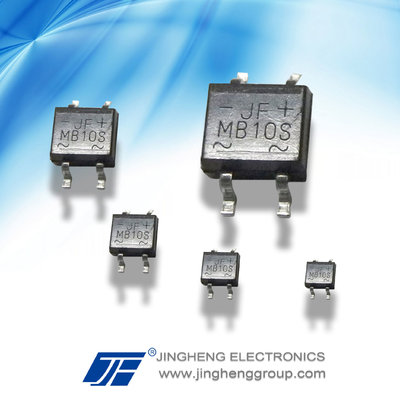 MB6S 1A/600V MBS 브릿지 리렉티파이어 소형 패키지에서 0.001kg 총중량